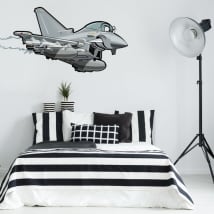 Vinilos decorativos y pegatinas juveniles avión caza