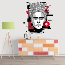 Vinilos decorativos y pegatinas frida kahlo
