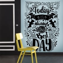 Vinilos decorativos frases motivadoras en inglés