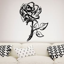 Vinilos decorativos rosa de trazos