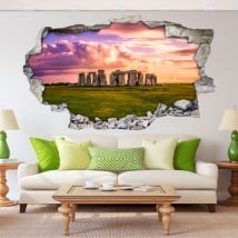 Vinilos decorativos y pegatinas 3d stonehenge