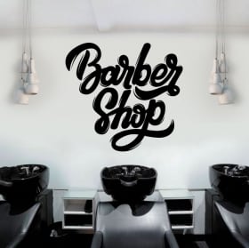 Vinilos decorativos y pegatinas barber shop