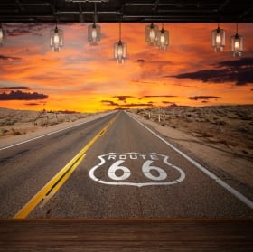 Fotomurales de vinilos route 66