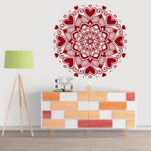 Vinilos y pegatinas mandala de corazones