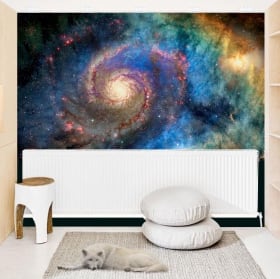 Fotomurales de vinilos galaxia en espiral