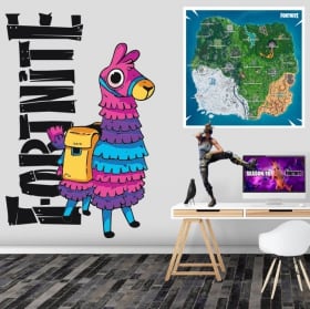 Vinilos y pegatinas llama de fortnite