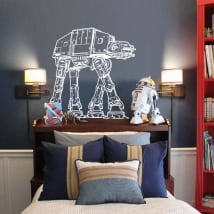 Vinilos y pegatinas star wars at-at