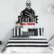 Vinilos y pegatinas fortnite skull trooper