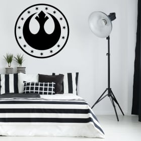 Vinilos y pegatinas star wars símbolo nueva república