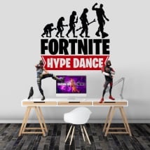 Vinilos y pegatinas fortnite hype dance