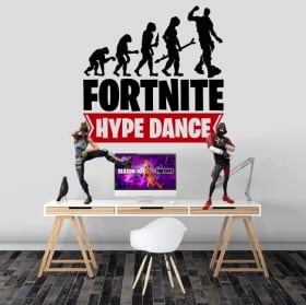 Vinilos y pegatinas fortnite hype dance