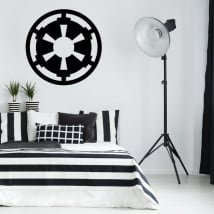 Vinilos y pegatinas star wars símbolo imperio galáctico