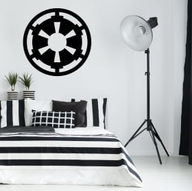 Vinilos y pegatinas star wars símbolo imperio galáctico