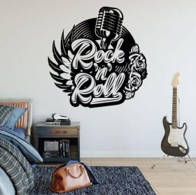 Pegatinas de vinilos rock and roll