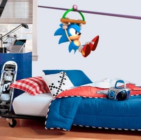 Vinilos y pegatinas videojuego sonic mania zipper