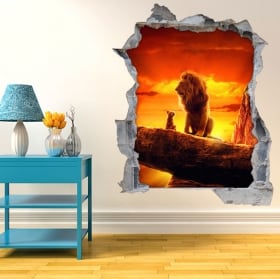 Vinilos decorativos 3d el rey león