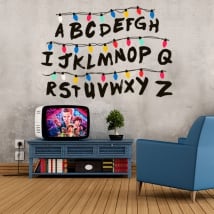 Vinilos y pegatinas abecedario stranger things