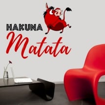 Vinilos y pegatinas frase hakuna matata