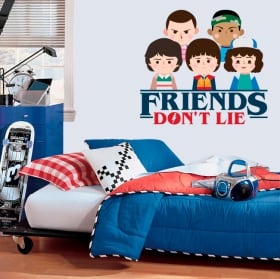 Vinilos decorativos stranger things friends don't lie