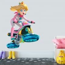 Vinilos y pegatinas princesa mario kart