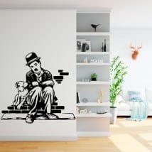 Vinilos y pegatinas charles chaplin vida de perro