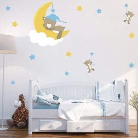 Vinilos y pegatinas infantiles o de bebé osos dulces sueños