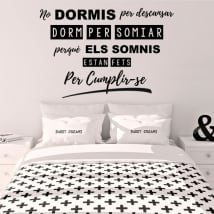 Vinilos y pegatinas frases catalán disney