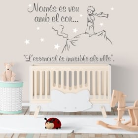Vinilos y pegatinas infantiles el principito en catalán