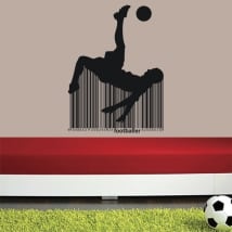 Vinilos y pegatinas fútbol con código de barras