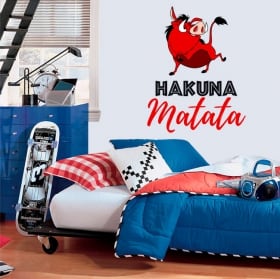 Vinilos decorativos y pegatinas frases hakuna matata