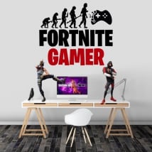 Vinilos y pegatinas fortnite gamer