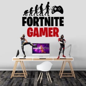 Vinilos y pegatinas fortnite gamer