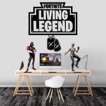 Vinilos y pegatinas fortnite living legend