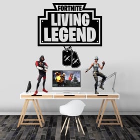 Vinilos y pegatinas fortnite living legend