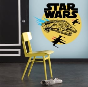 Pegatinas y vinilos halcón milenario star wars