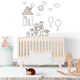 Vinilos decorativos o pegatinas dibujo infantil