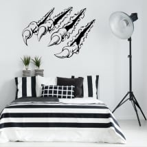 Vinilos decorativos y pegatinas garra efecto 3d