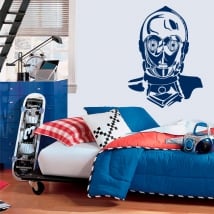 Vinilos decorativos robot c-3po star wars