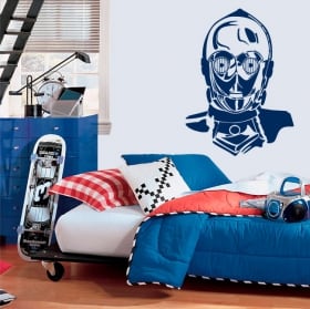 Vinilos decorativos robot c-3po star wars
