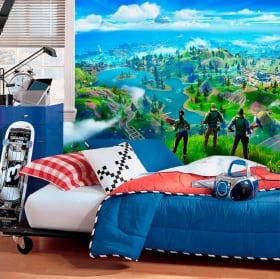 Fotomurales de vinilos adhesivos videojuego fortnite