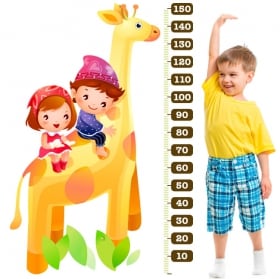 Vinilos y pegatinas medidor jirafa infantil