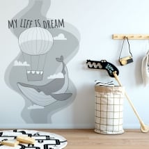 Vinilos y pegatinas frase en inglés my life is dream