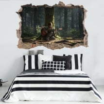 Vinilos y pegatinas videojuegos 3d the last of us 2