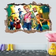 Pegatinas de vinilos 3d harley quinn aves de presa