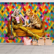 Fotomurales de vinilos harley quinn aves de presa
