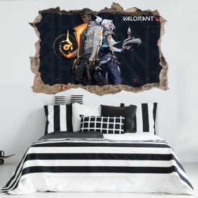 Vinilos y pegatinas videojuego 3d valorant