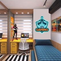 Vinilos decorativos y pegatinas play gaming