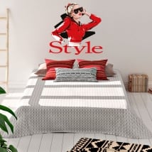 Vinilos decorativos y pegatinas mujer style