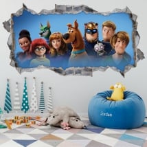 Vinilos adhesivos scooby-doo 3d