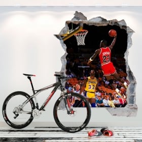 Vinilos 3d basketball michael jordan